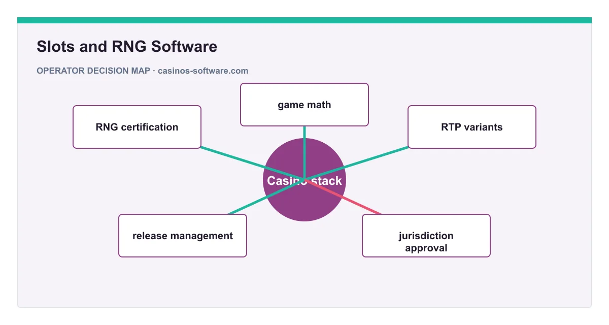Decision map for Slots and RNG Software